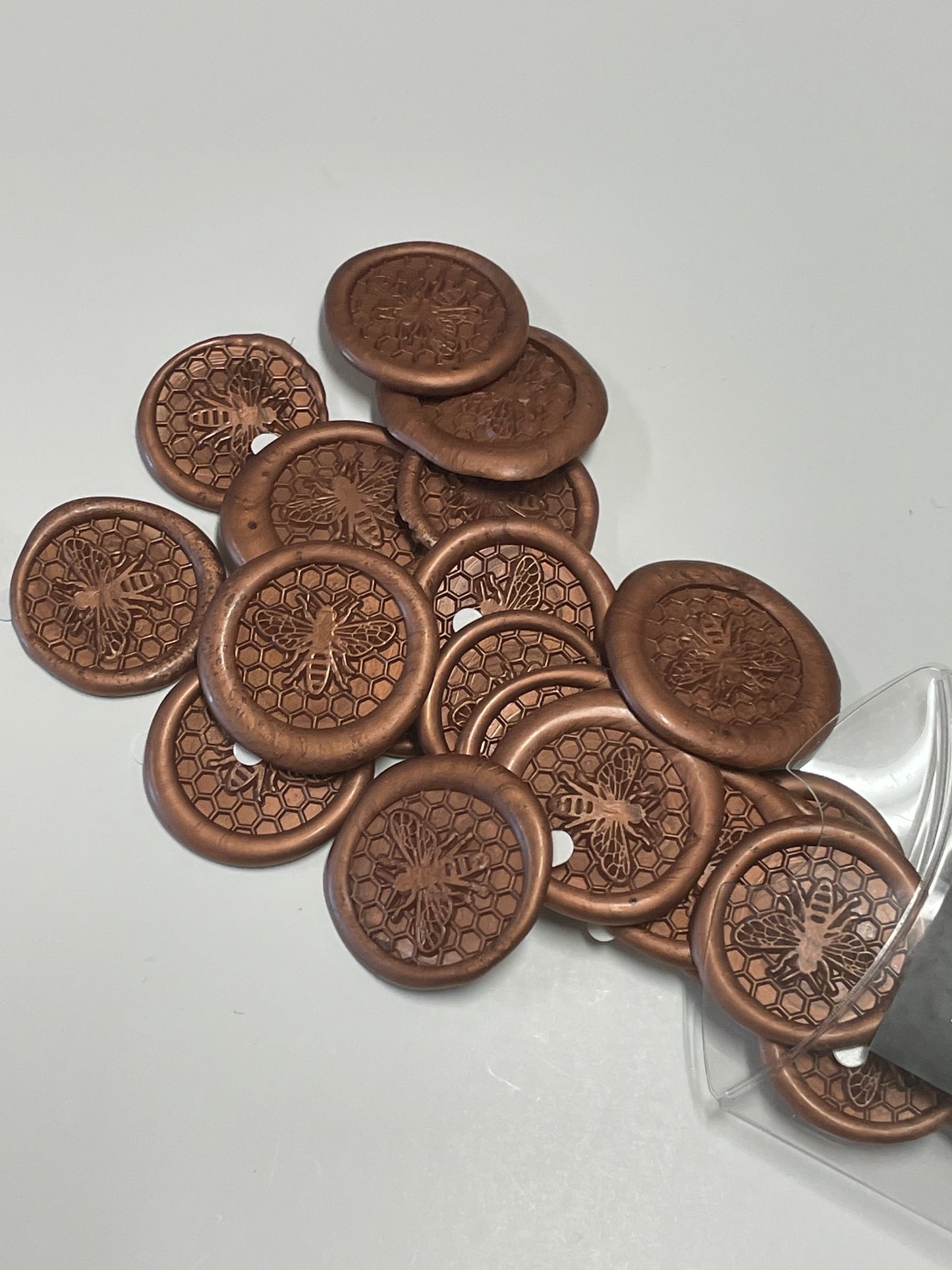 Bee Honeycomb Wax Seal Stickers