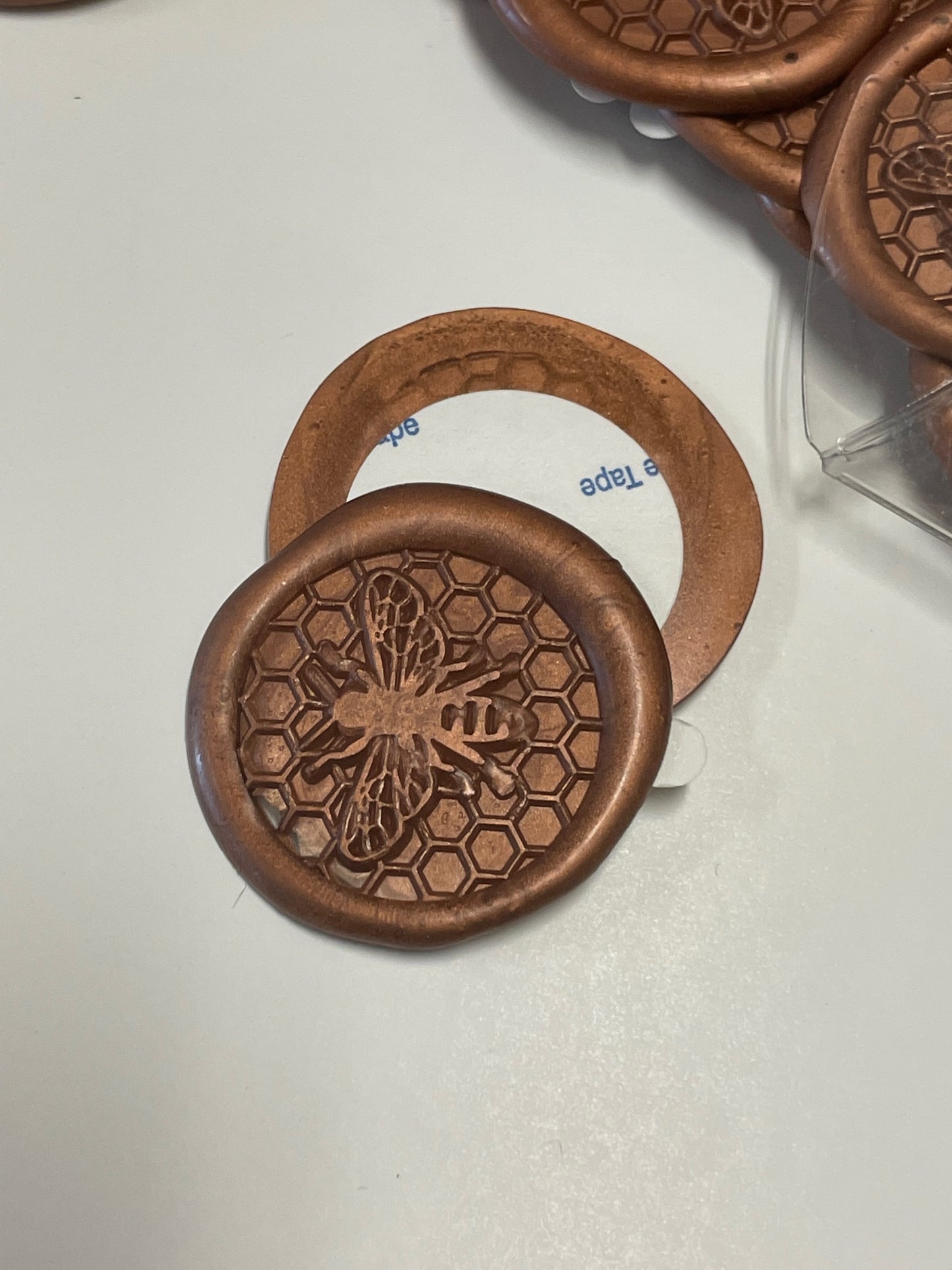 Bee Honeycomb Wax Seal Stickers