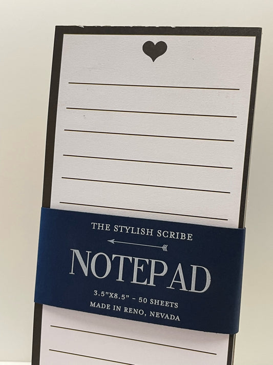 Black and White Polka Dot Notepad