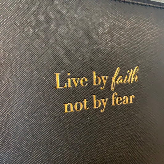 Live by Faith not Fear Zipper pouch