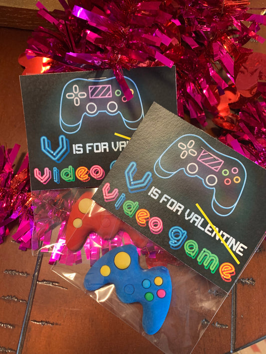 Video Game Eraser Valentines