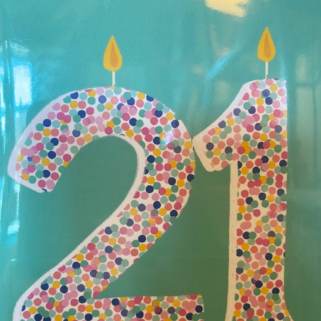 21st birthday card