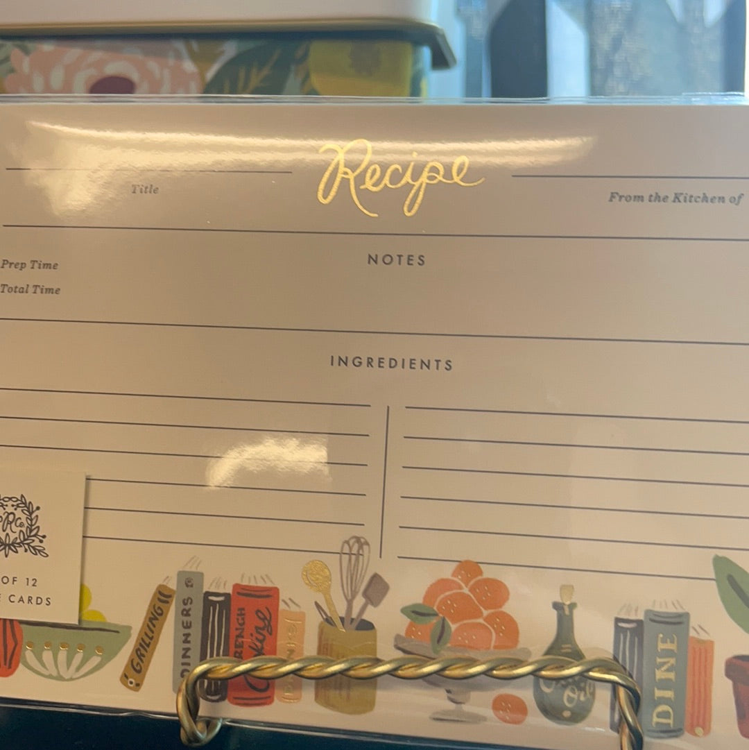 Rifle recipe cards