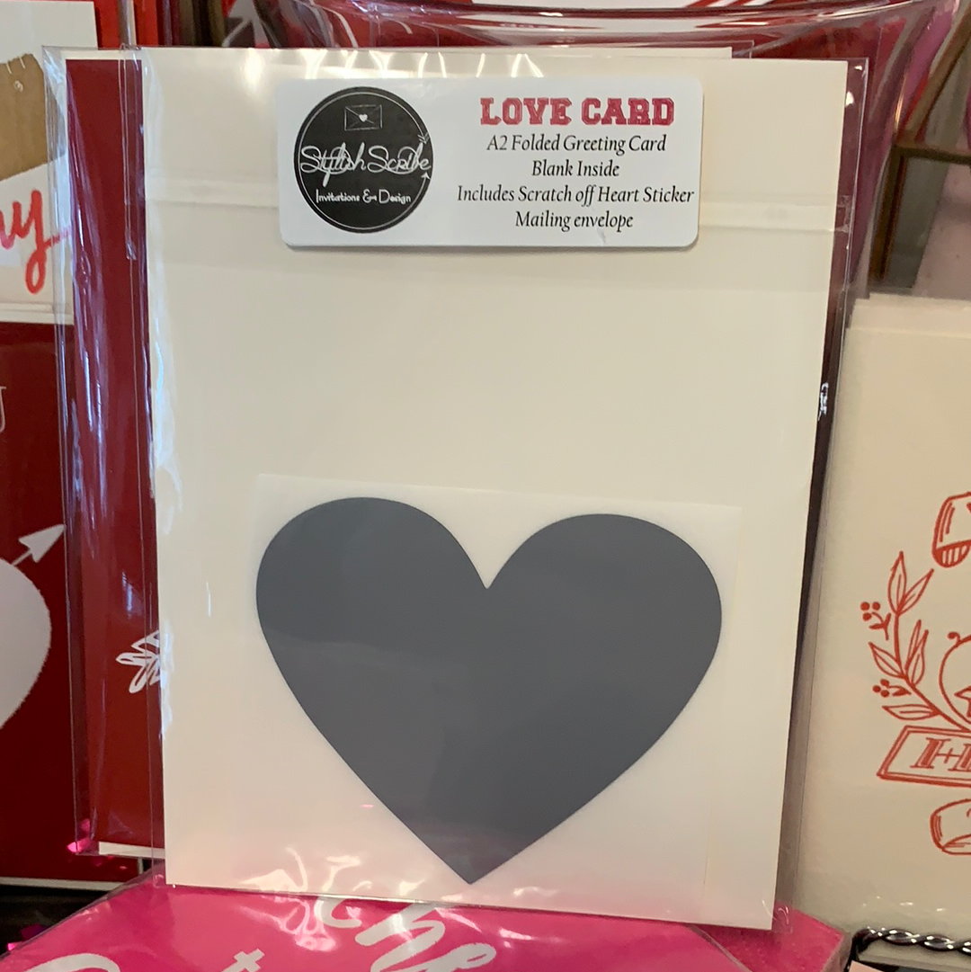 Love you more than... scratch sticker