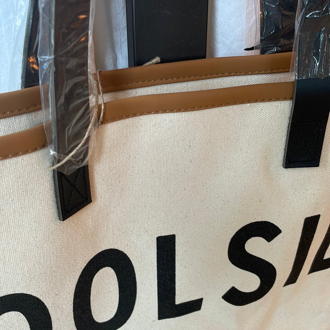 Large Canvas Poolside tote