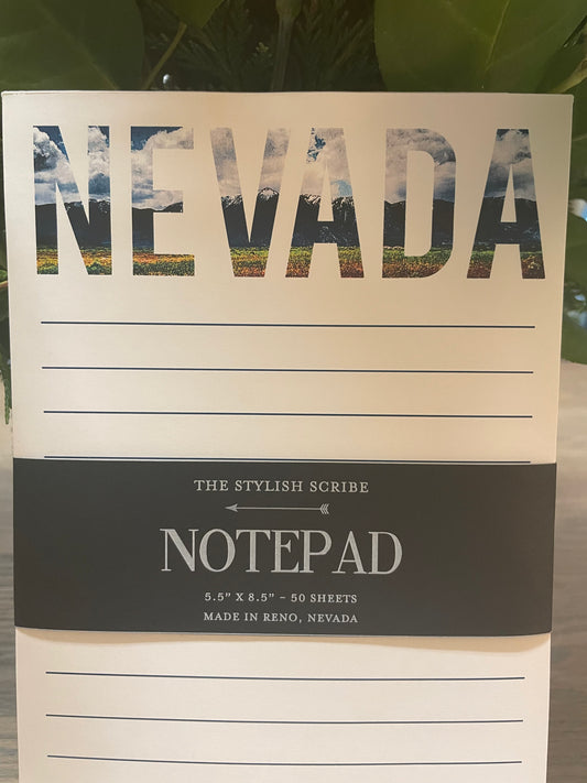 Nevada Mountain Notepad