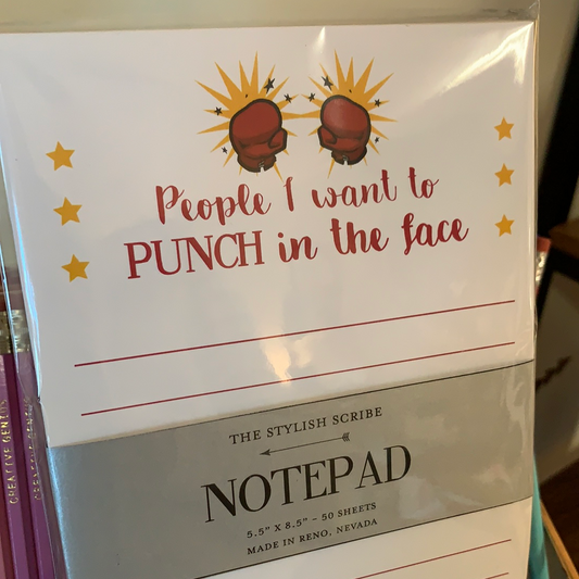 People I want to Punch Notepad