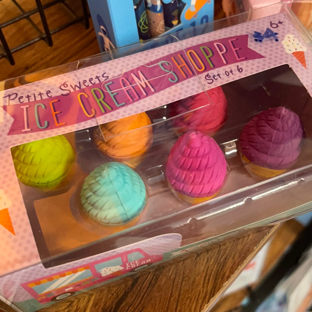 Ice cream eraser set