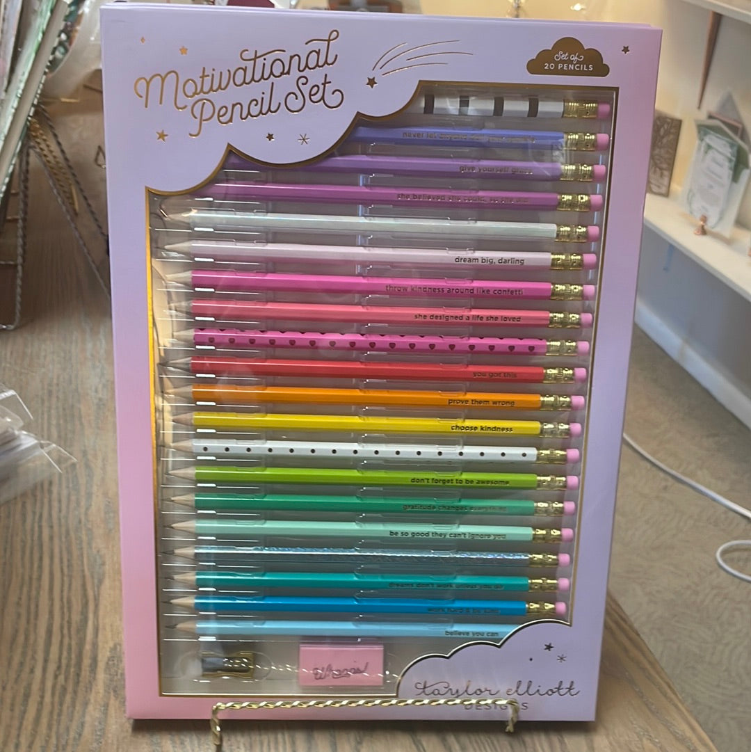 Rainbow Pencil Set – Stylish Scribe Stationery
