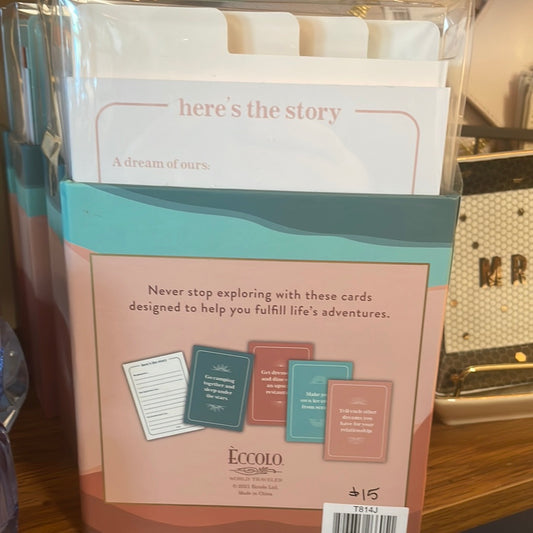 Couples bucket list cards