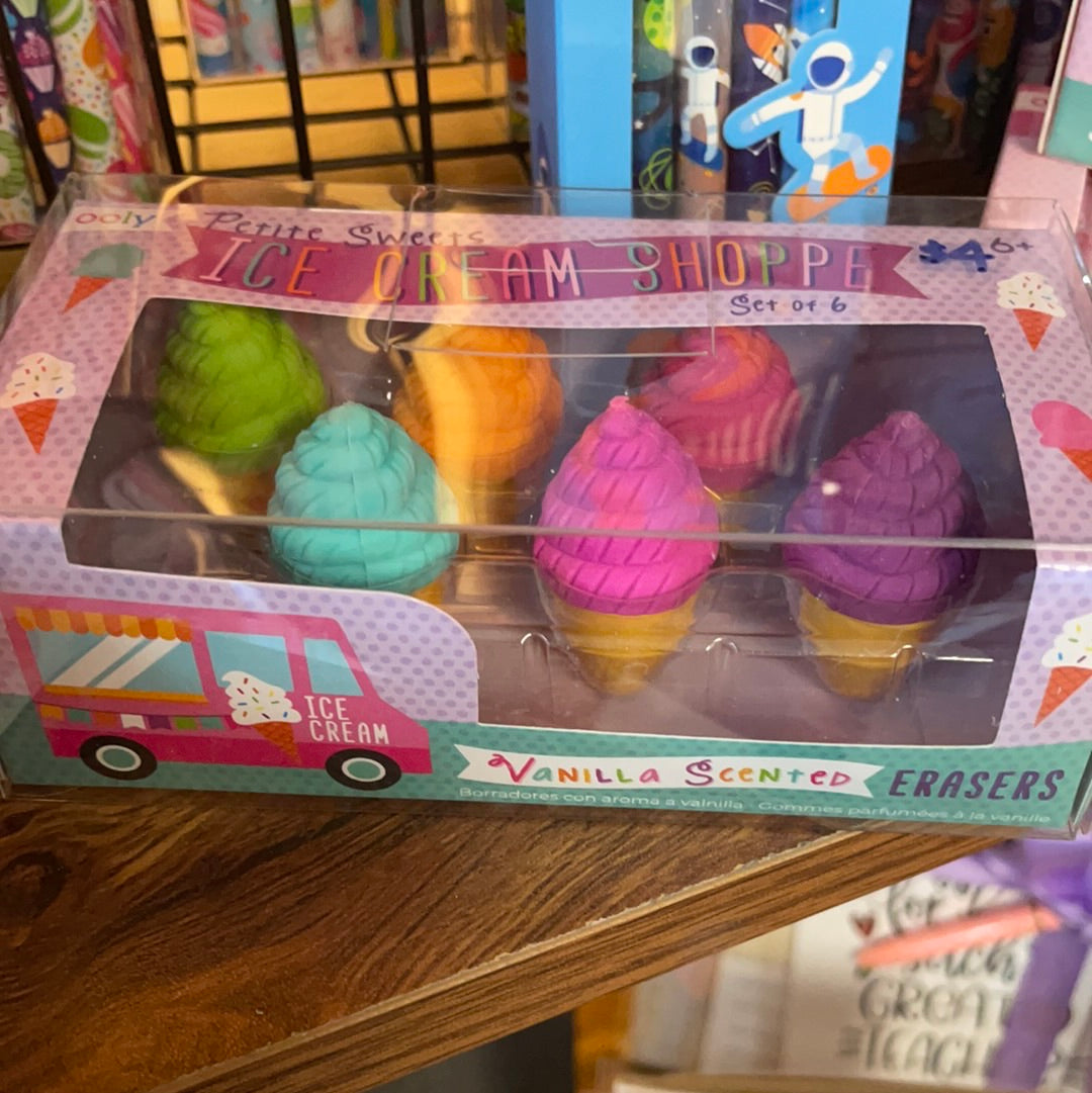 Ice cream eraser set