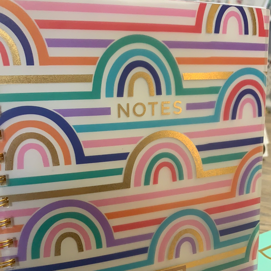 Rainbow Vellum Notebook