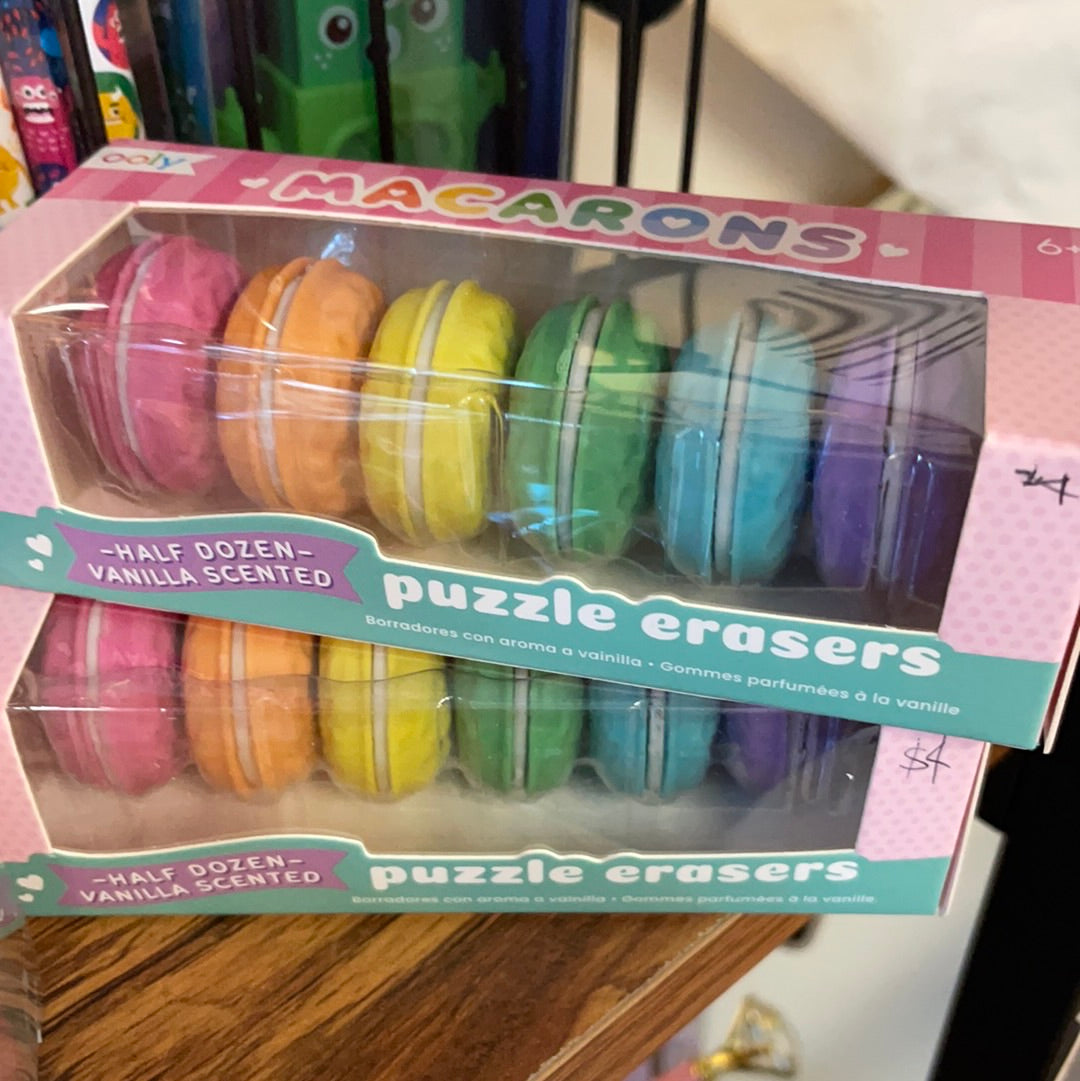 Macaroons eraser set