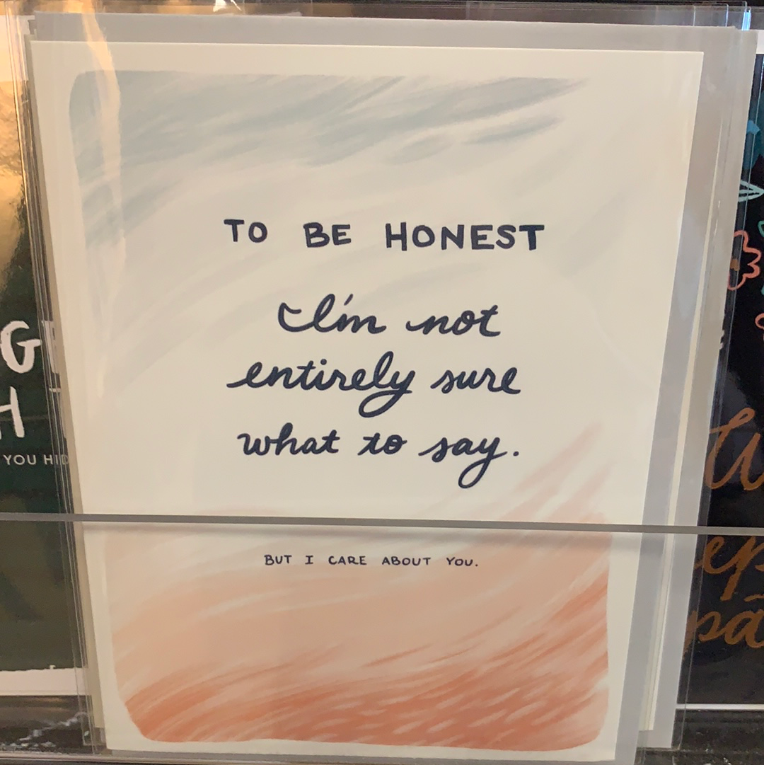 Not sure what to say