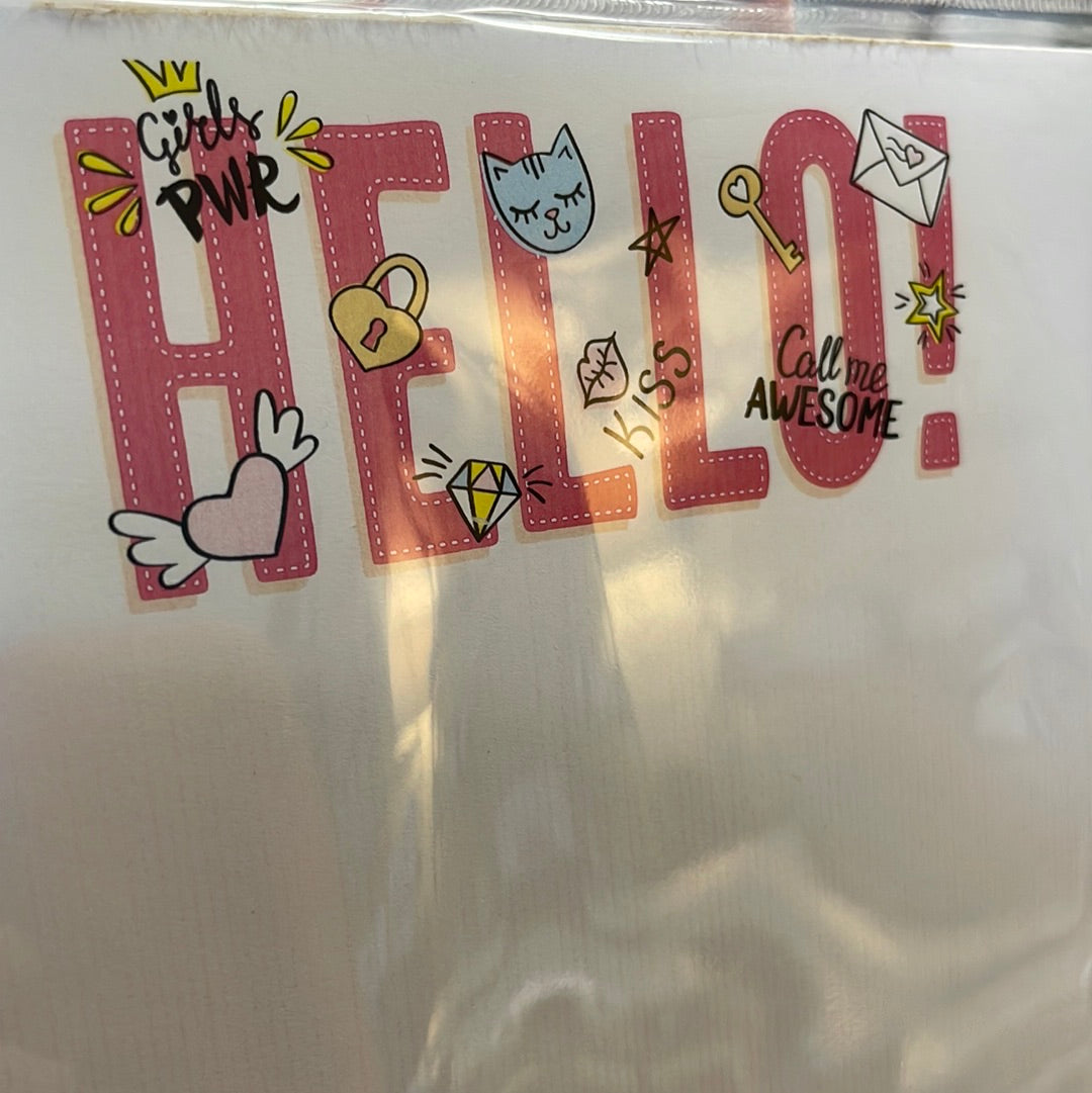 Girl Power Hello Notepad