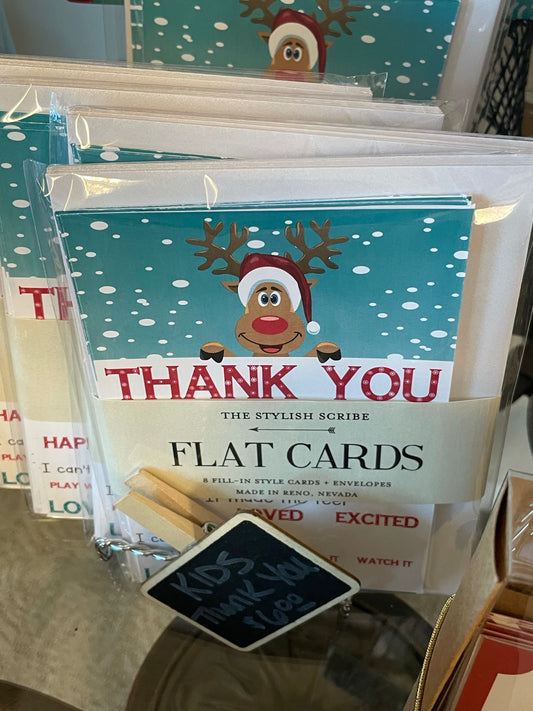 Kids fill in style thank you cards