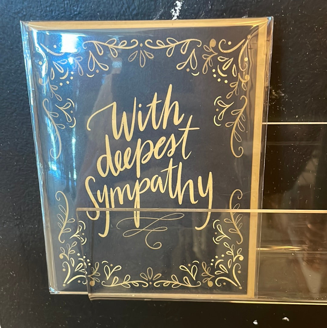 With deepest sympathy card