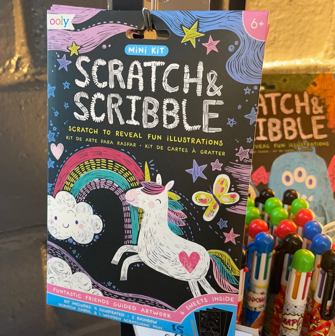 Mini Unicorn Scratch and Scribble Pad
