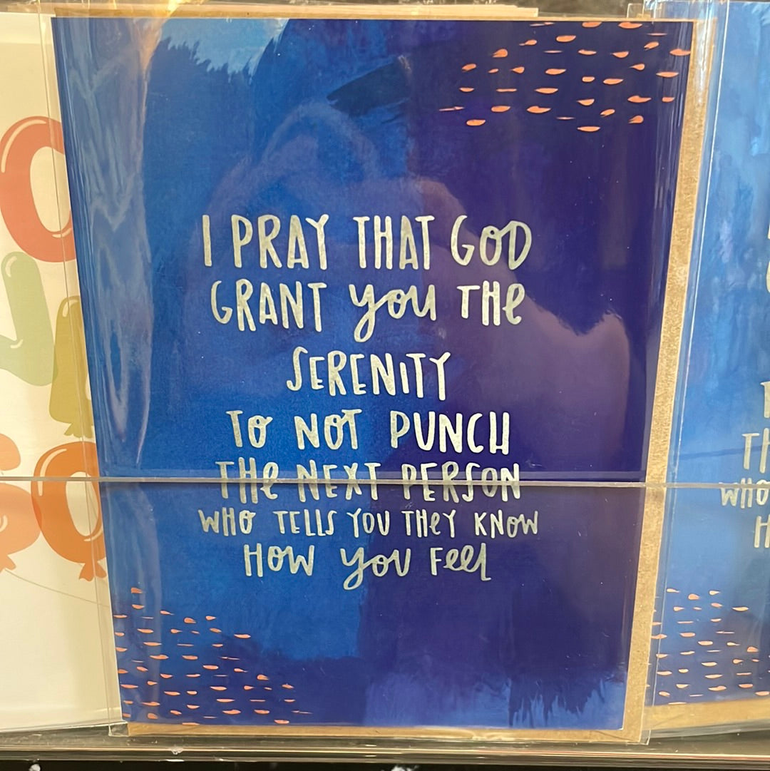 Grant you the serenity Card