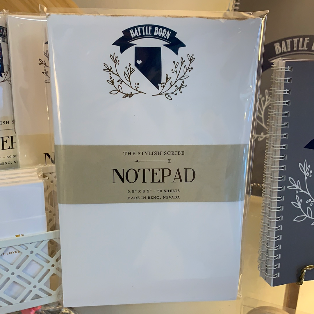 Battle Born Nevada Notepad