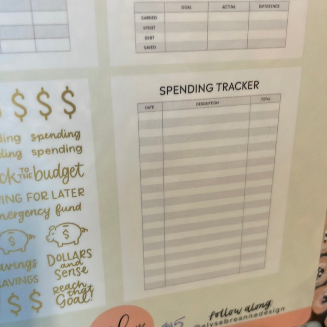 Budget planner notebook