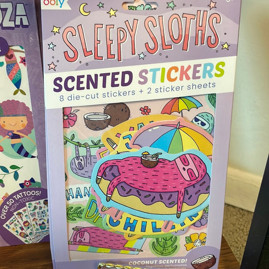 Sloth scented stickers