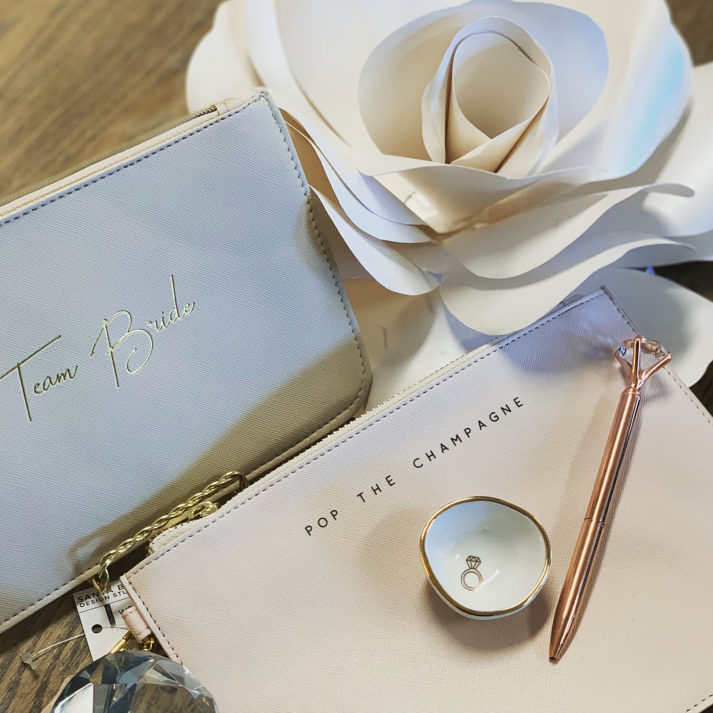 Pop the Champagne Wristlet