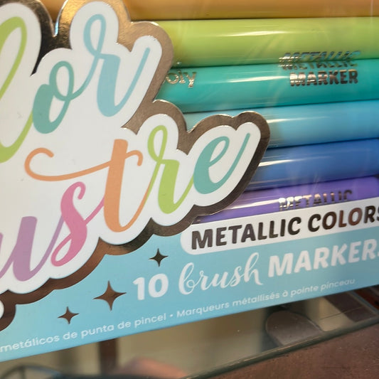 Metallic Brush Markers