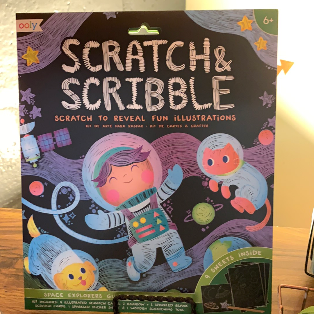 Space Large Scratch + Scribble Pads