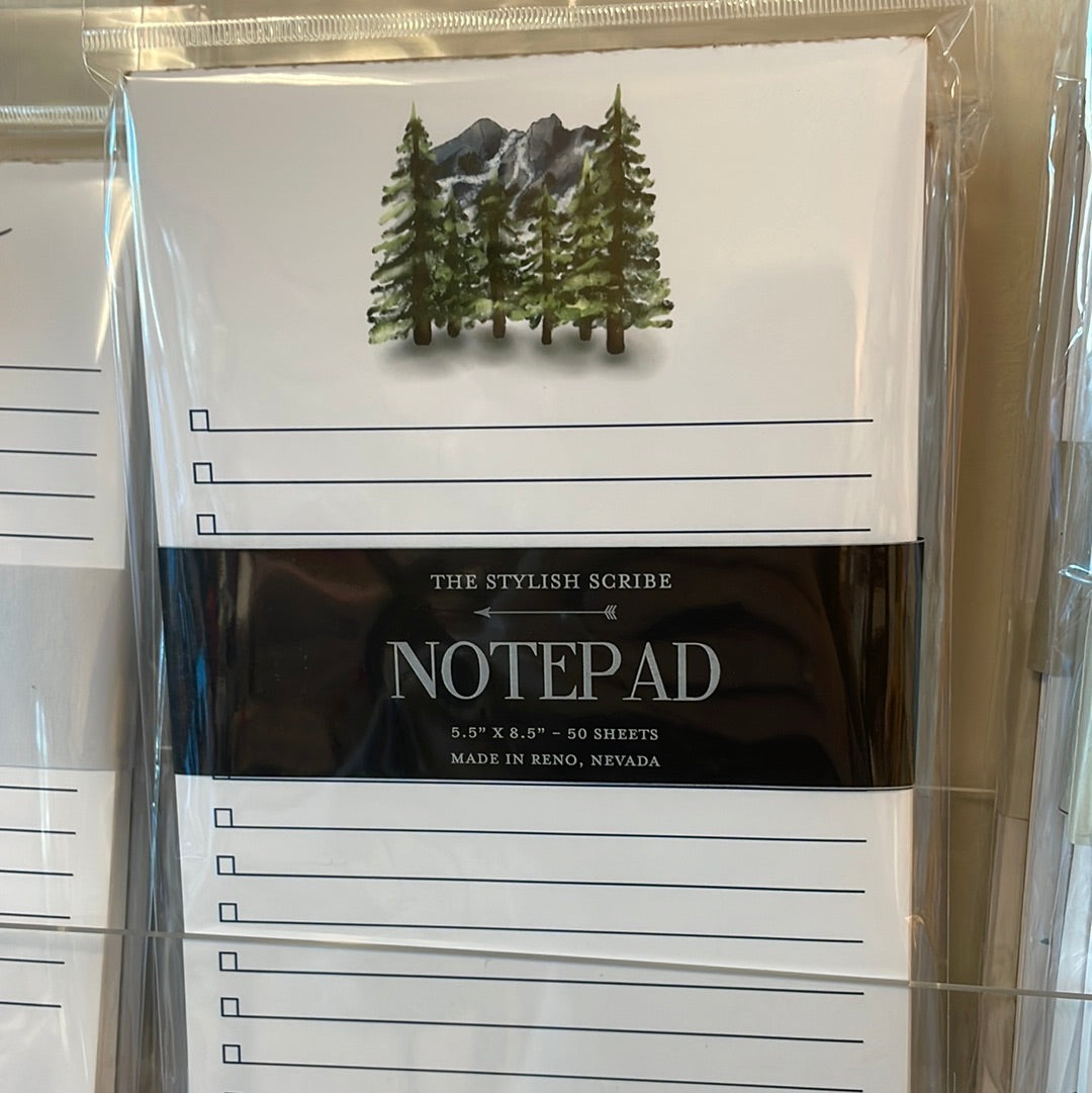 Pine Tree Mountain Notepad