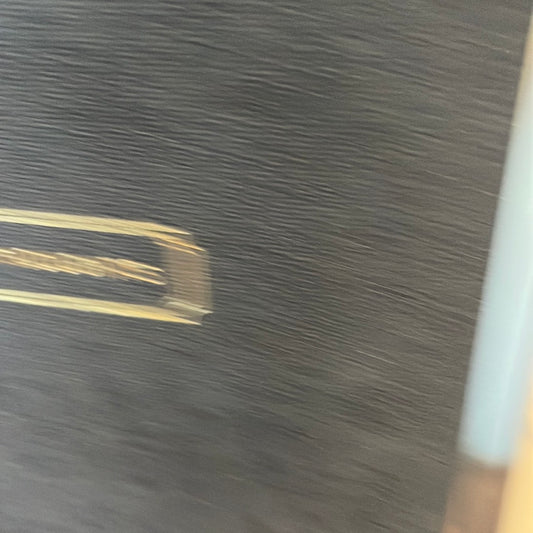 Black linen Thoughts notebook