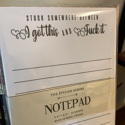 Stuck Between Got it and F*ck It