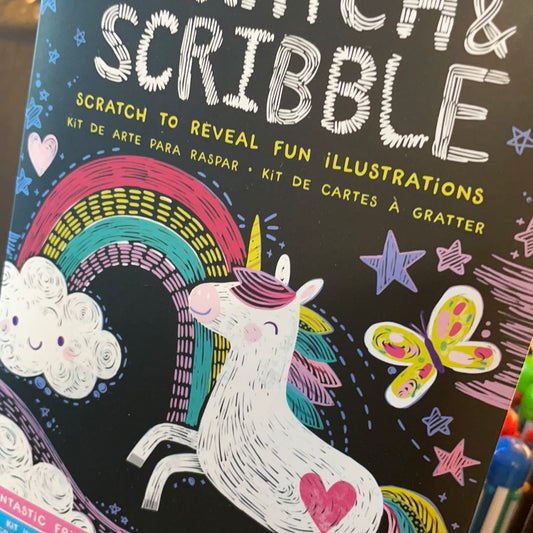 Mini Unicorn Scratch and Scribble Pad