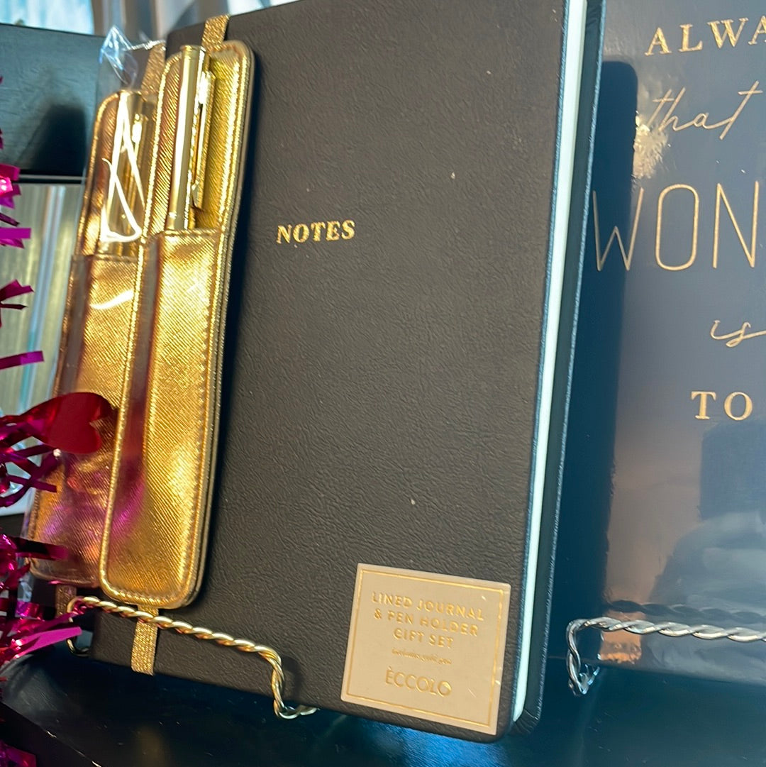 Black and Gold journal/pen gift set