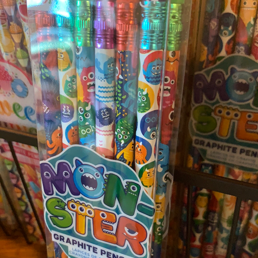 Monster Themed Pencils