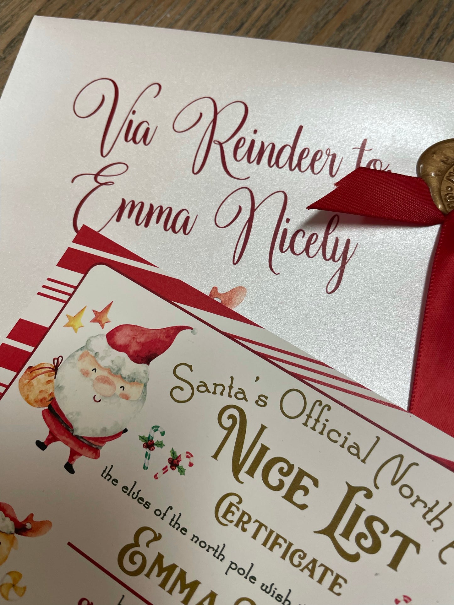 Personalized Santa Nice List Certificate
