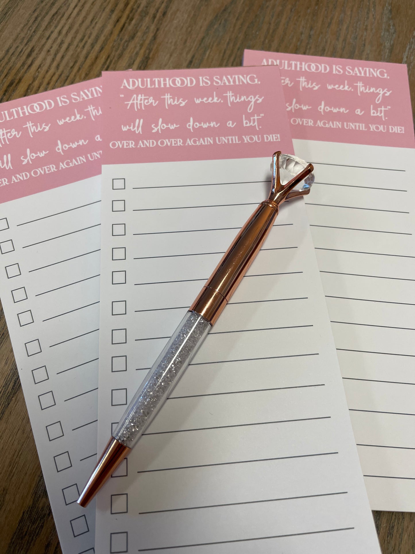Adulthood notepad