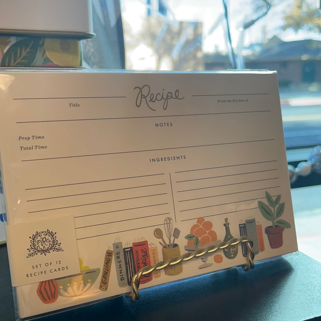 Rifle recipe cards