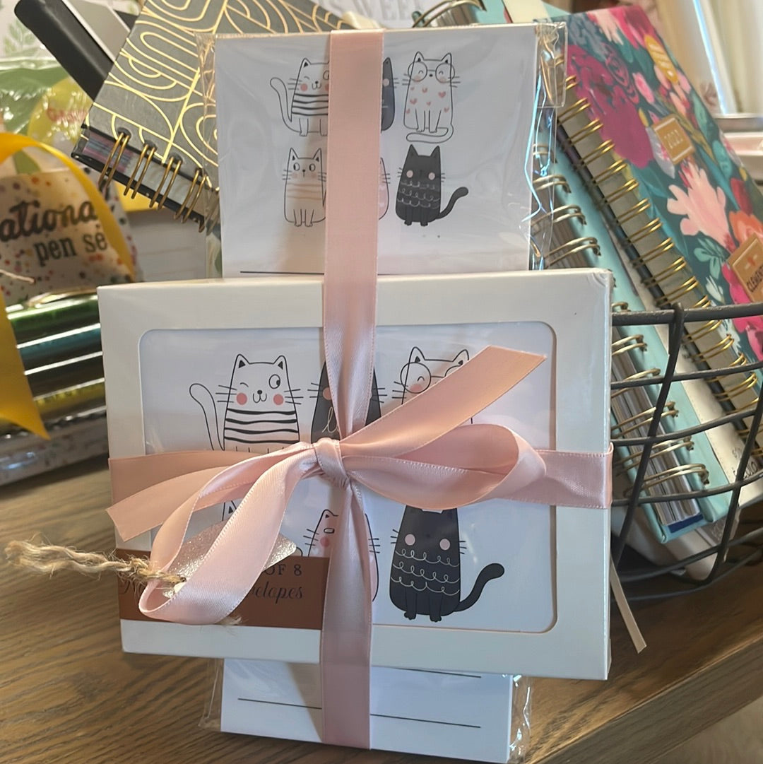 Cat Stationery set