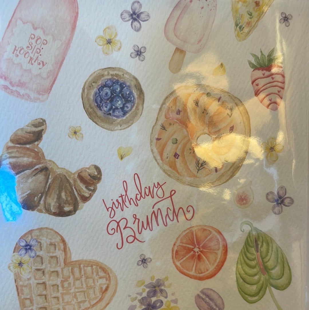 Birthday brunch card