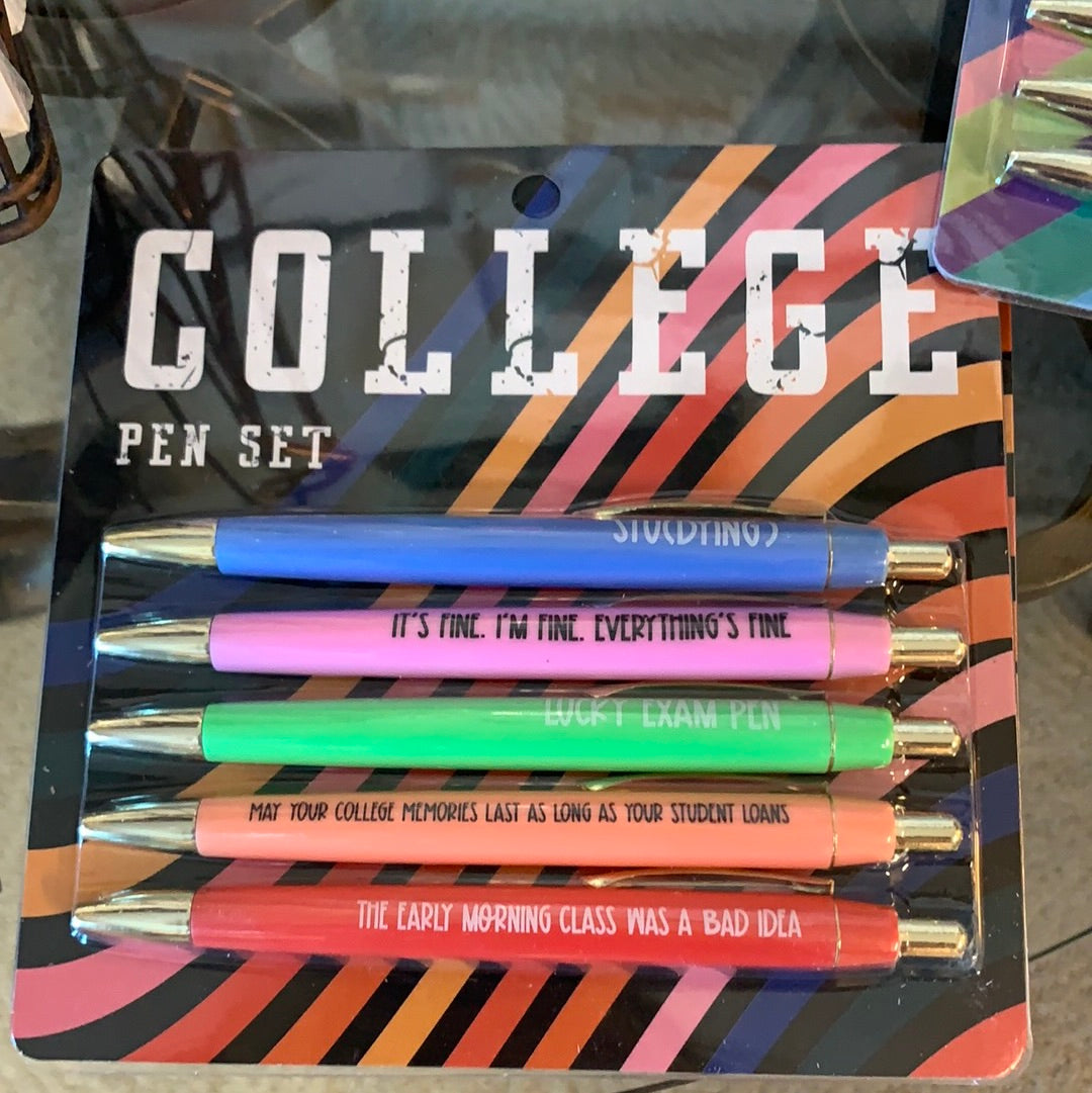 College Pen Set – Stylish Scribe Stationery