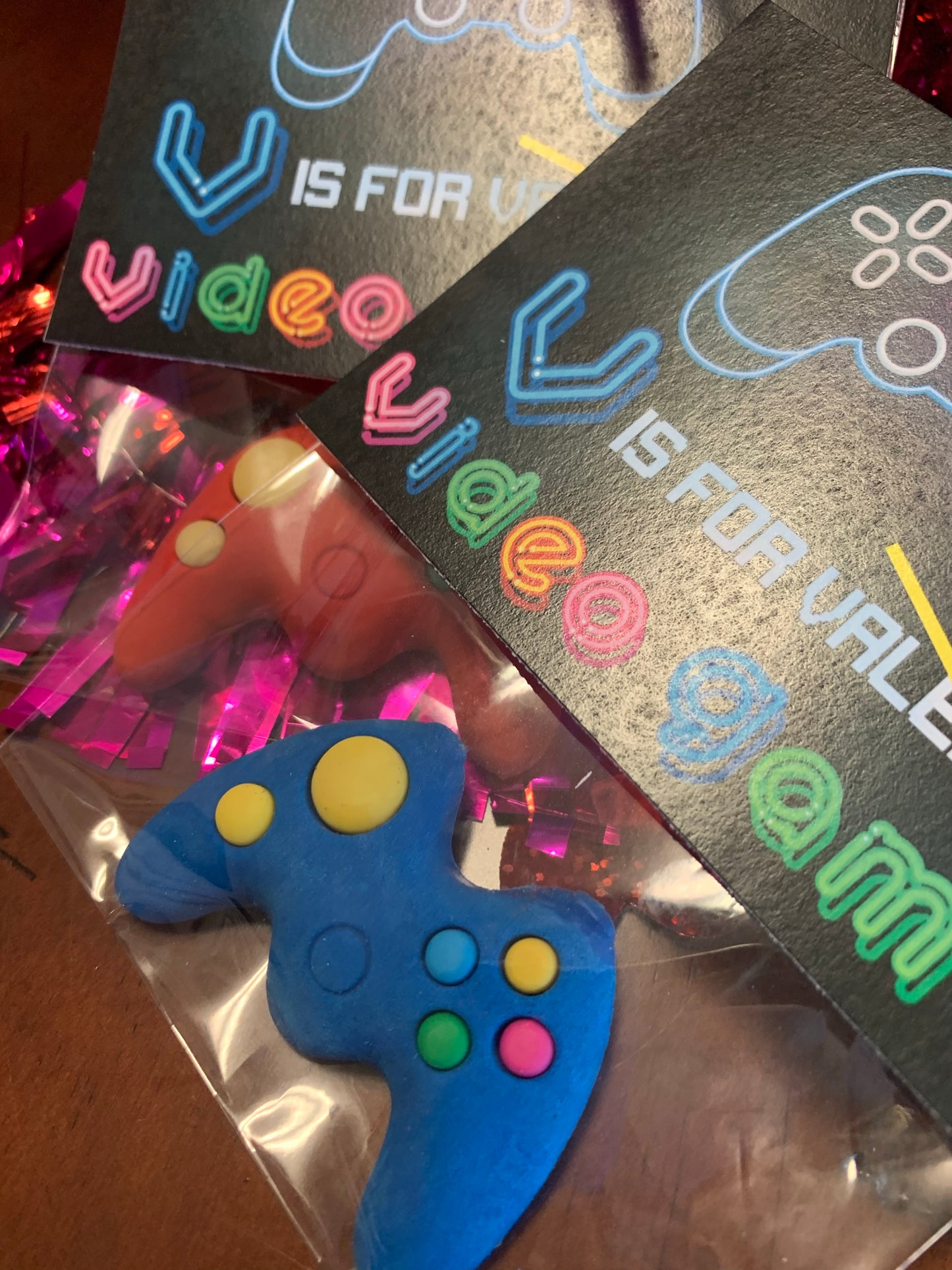 Video Game Eraser Valentines