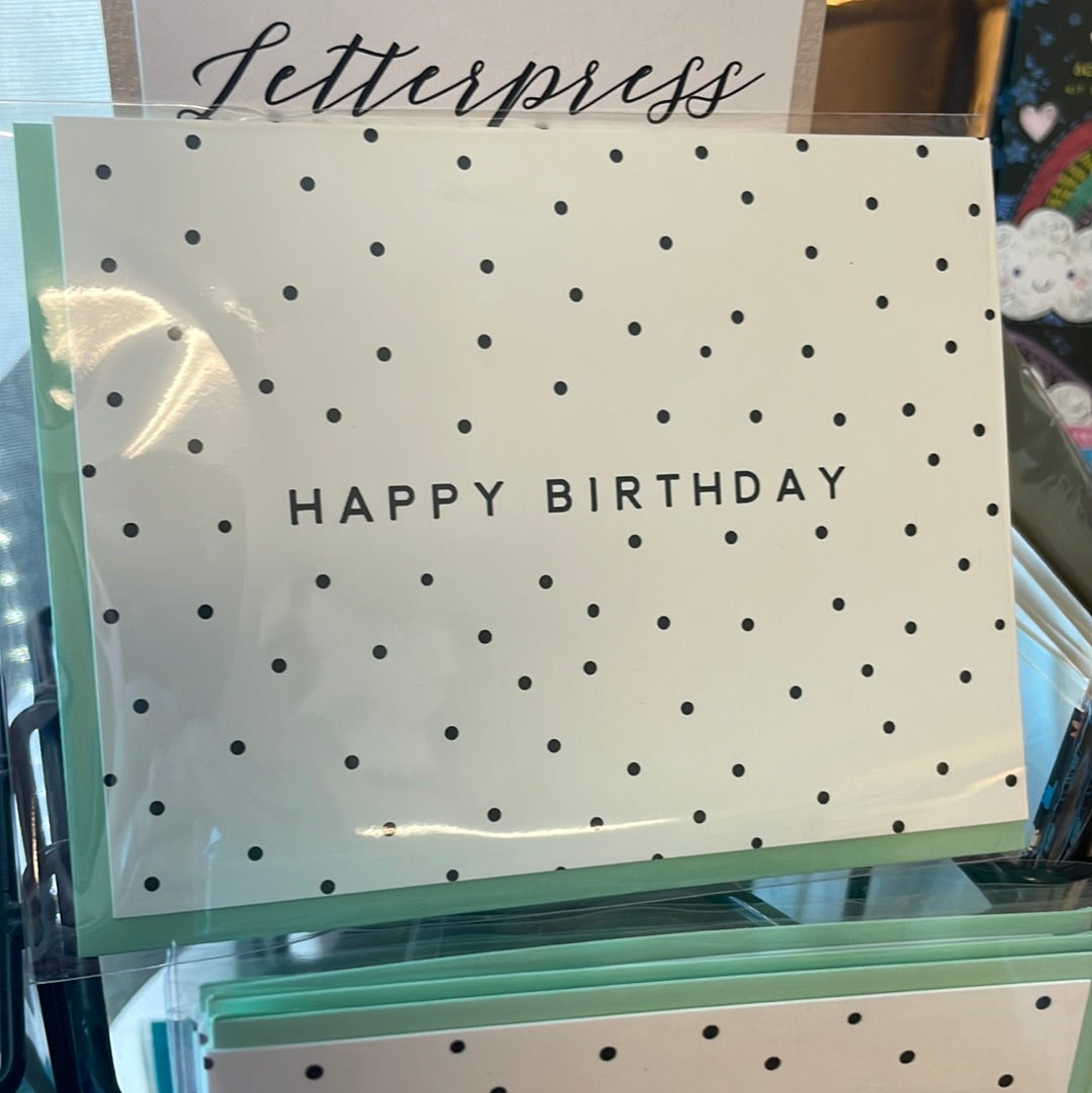 Black and White polka dot birthday