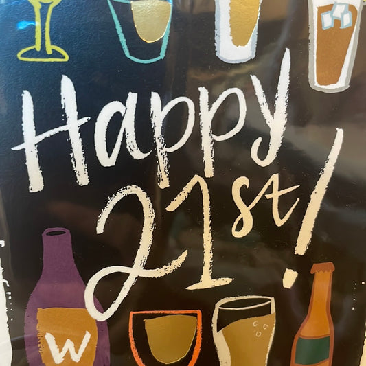 Happy 21st birthday card