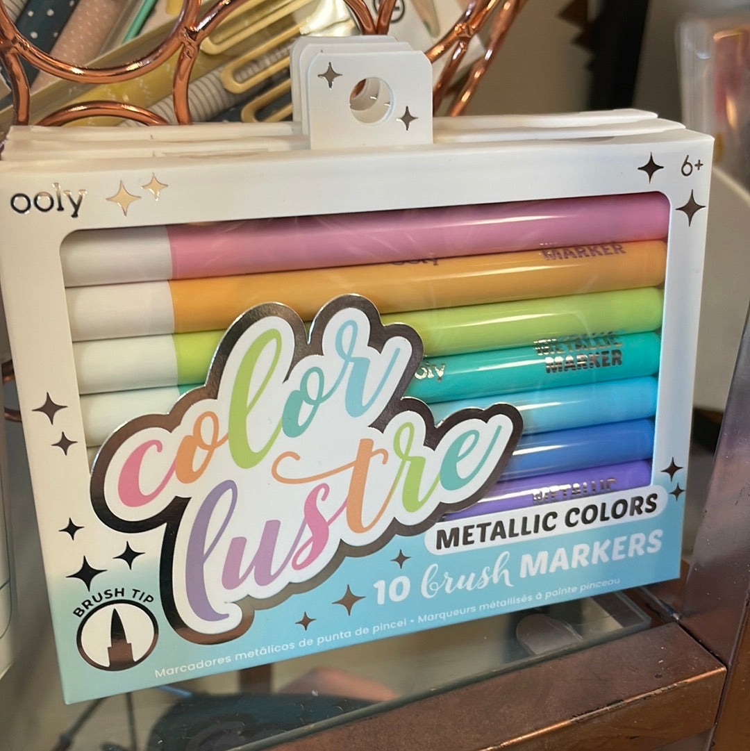 Metallic Brush Markers