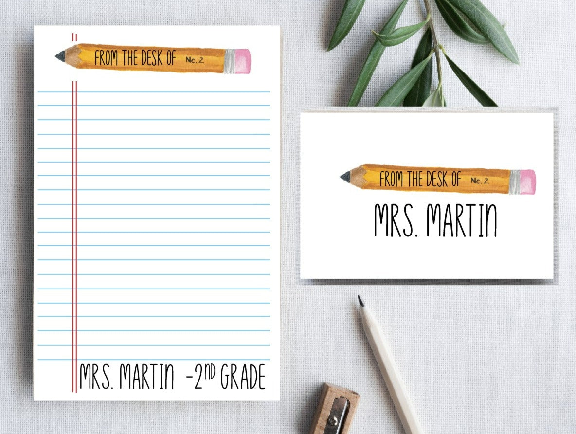 Teacher Pencil Stationery Set