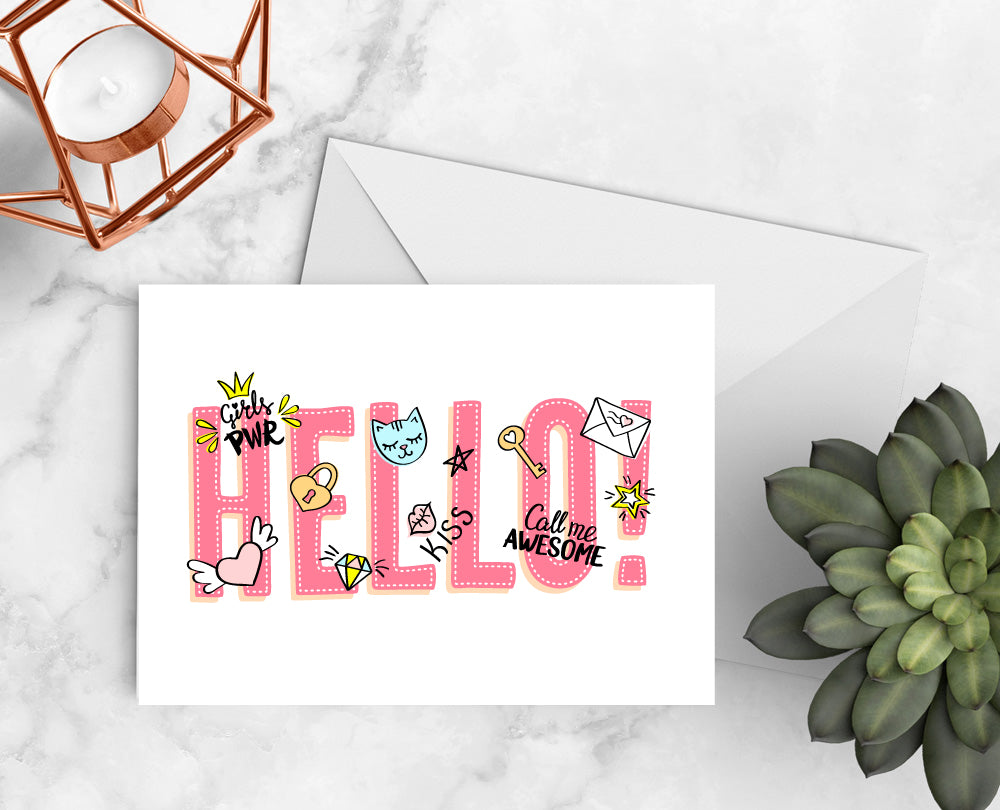 Teen Hello Notecards