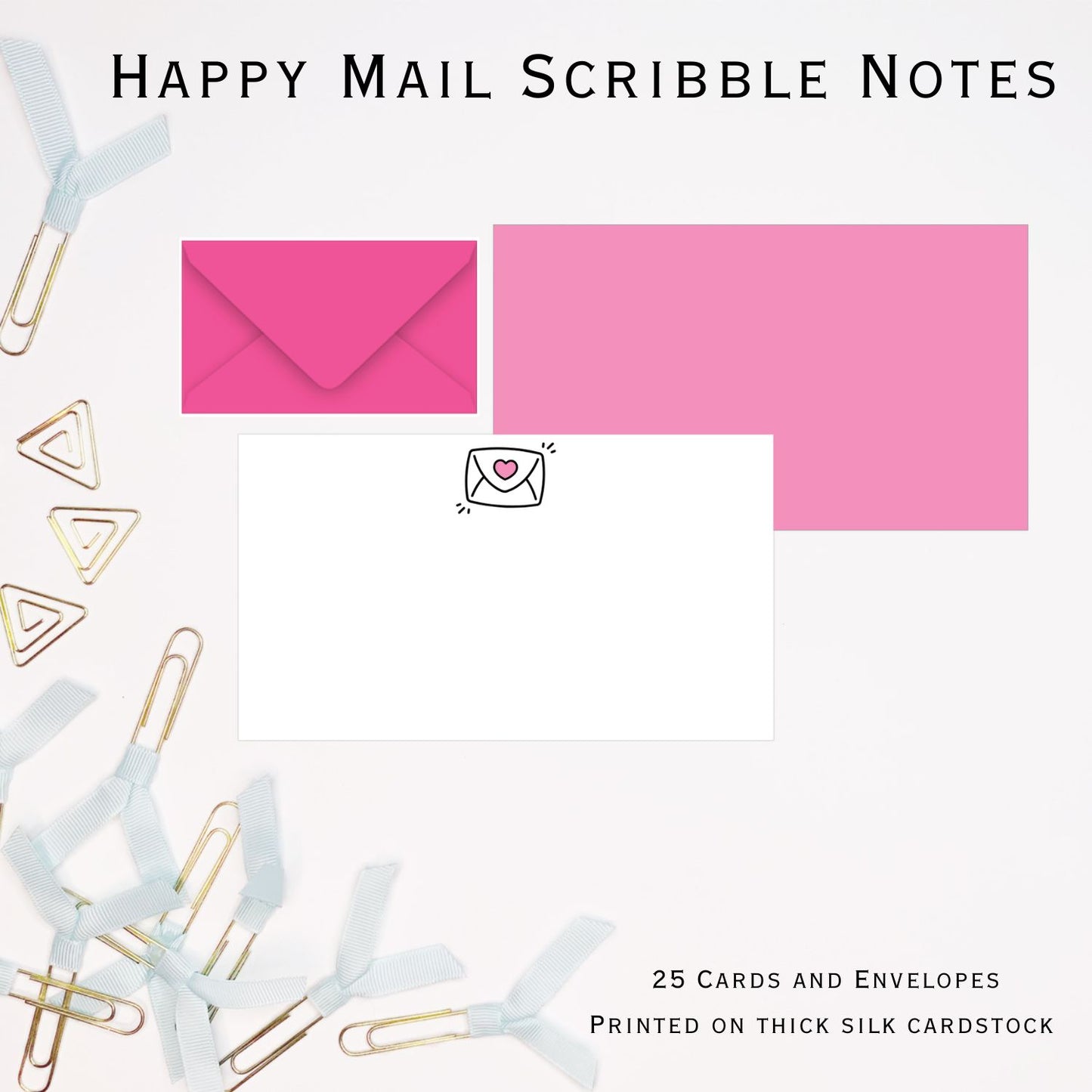 Happy Mail Stylish Scribble Cards