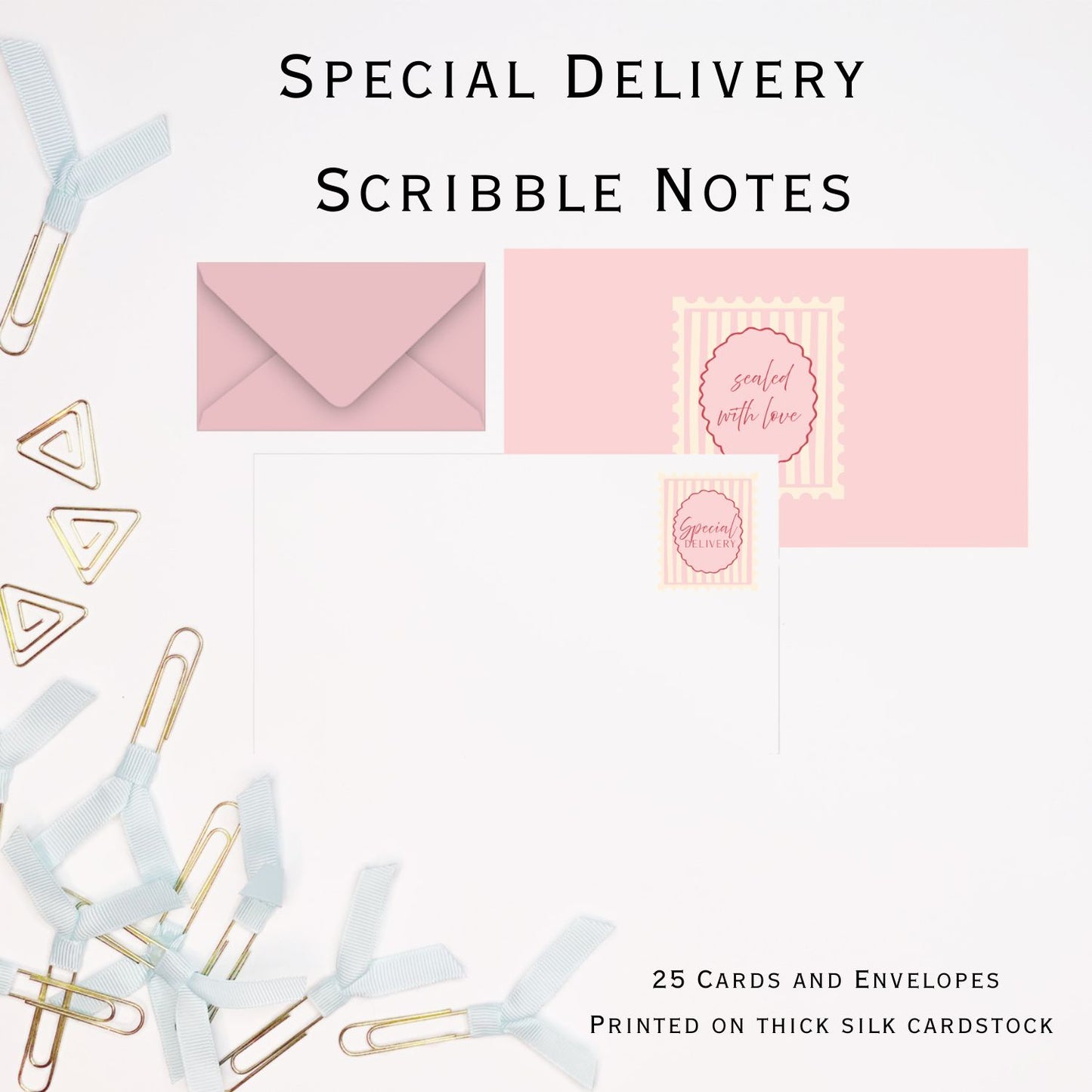 Special Delivery Stylish Scribble Cards