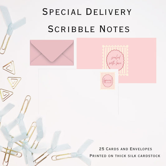 Special Delivery Stylish Scribble Cards